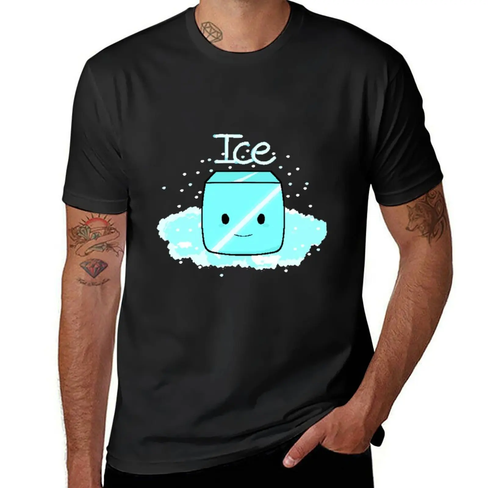 

Ice pixel T-shirt hippie clothes Blouse graphics sports fans mens graphic t-shirts