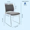 Stacking Chairs 1102LB Capacity Home Office Guest Chair Set with Sled Base,Modern Reception Chair for Kitchen,Waiting Room 3