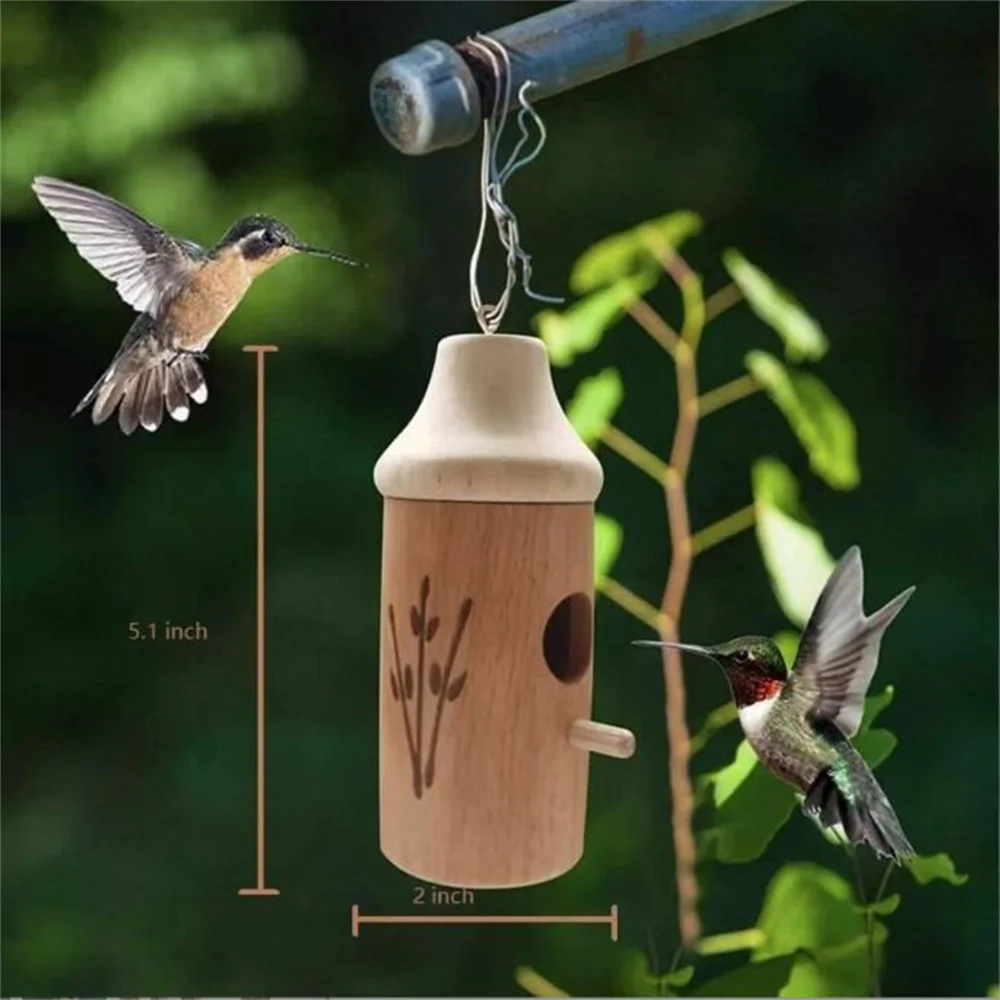 

Creative Charming Decoration Hummingbird House Hanging Wooden Crafts, Outdoor Furniture, D078, 3Style