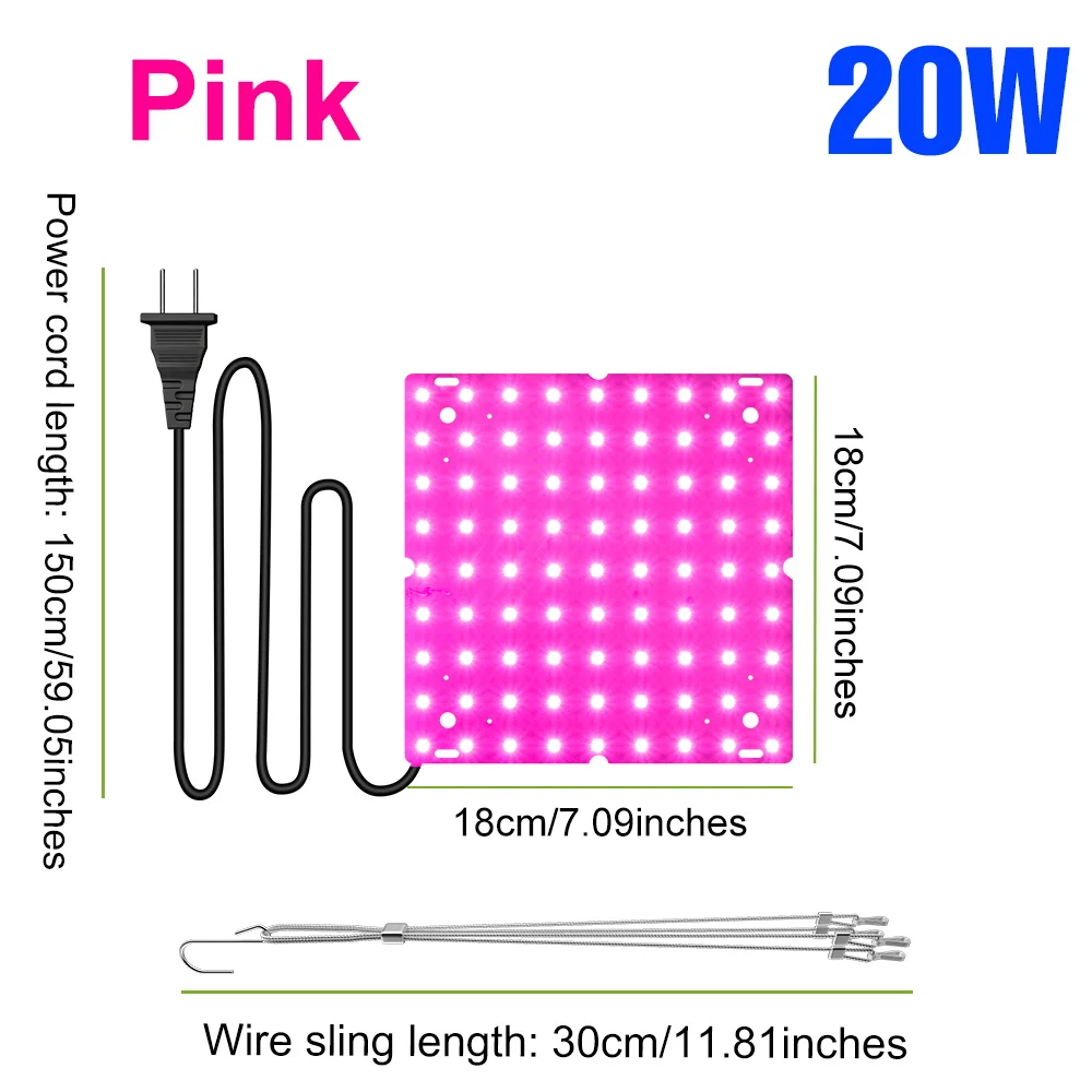 Full Spectrum LED Grow Lights for Indoor Plants and Greenhouses