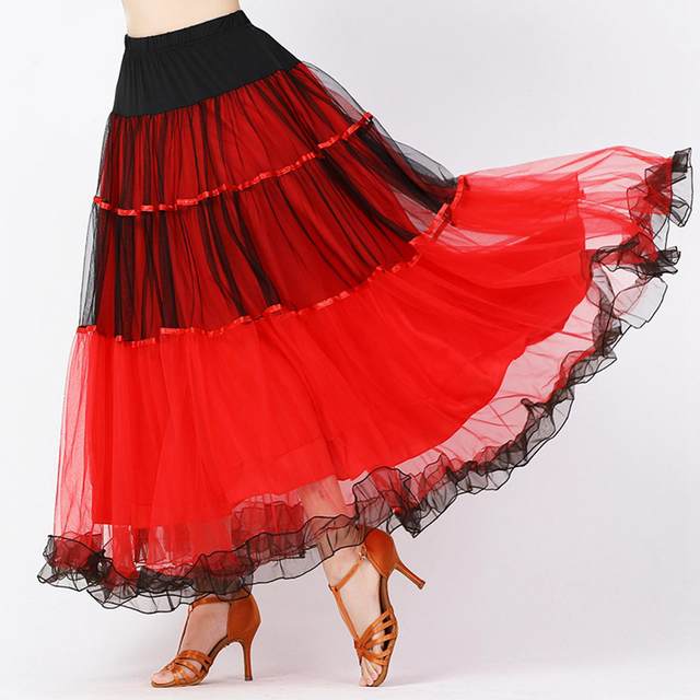 Ballroom Dance Skirt Dancewear Dancing Costume Spanish Skirts