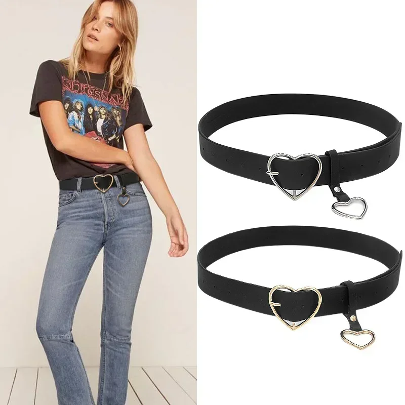 Fashion PU Leather Belt For Women Square Pin Buckle Belts High Quality Ladies Dress Jeans Strap Girls Waistband Adjustable Belts