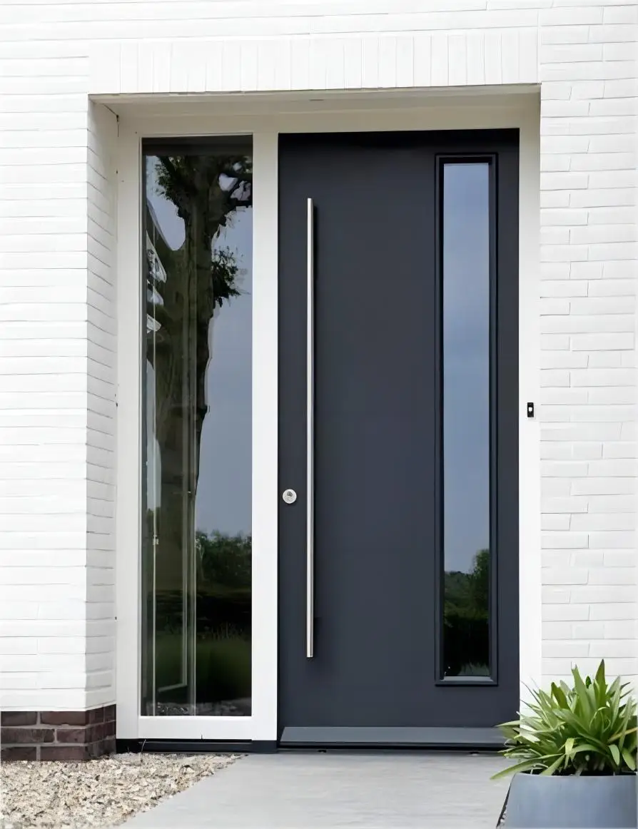 Security Door for Home Decoration Villa Exterior Door Modern Design Aluminum Entrance Front Doors for House