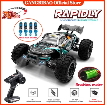 16101 /16102 PRO SCY 1:16 70KM/H 4WD High Speed RC Car With LED Light Drift RC Off-Road Car Monster Truck Toy For Kid Gifts