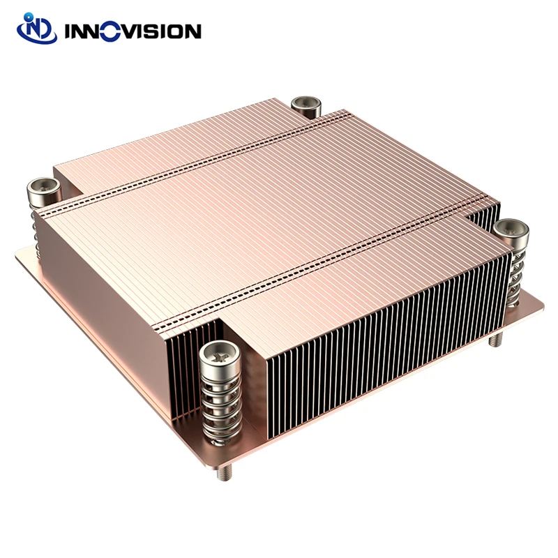 Fanless Cpu Cooler Passivo para Intel Lga1700 78x78 mm Espaçamento do Buraco 200w Tdp Novo 1u - Imagem 3