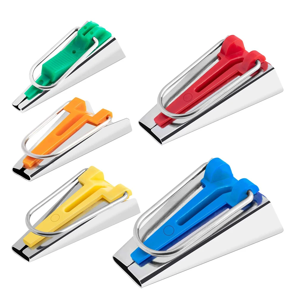Description Picture 3 of itemSplicing Cloth Fabric Bias Tape Maker Binding Tool Quilting Sewing 6mm\9mm\12mm\18mm\25mm Craft DIY Patchwork Edging Device