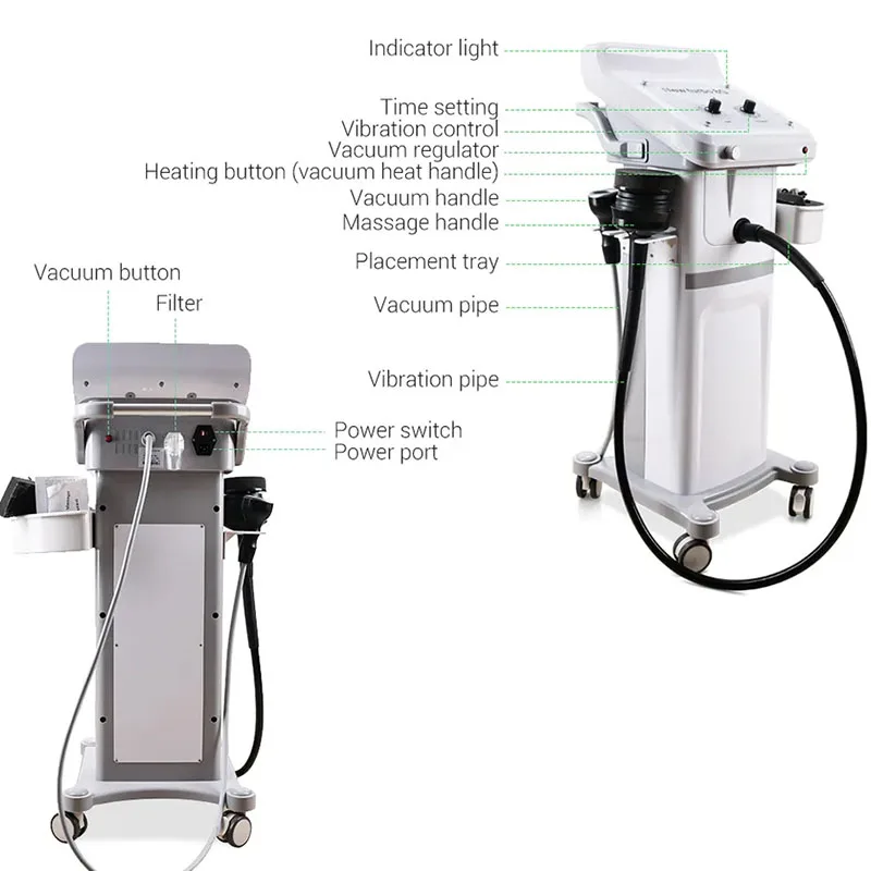 G8 Vacuum Heating Turbo 8G G5 High Frequency Vibrating Body Massager Weight Reduce Slimming Machine 5