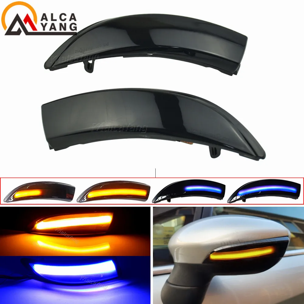 

LED Dynamic Turn Signal Light Side Mirror Sequential Indicator Blinker Lamp For Ford Fiesta MK6 VI /UK MK7 2008-17 B-Max 2012-17