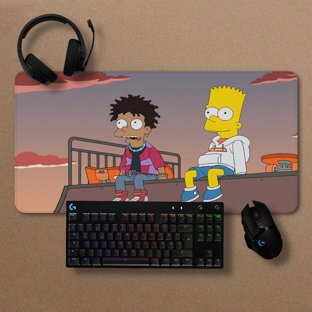 MINISO The Simpsons Mousepad Non-slip Lockedge Office Student Gaming Thickened Large Writing Pad Cushion 3