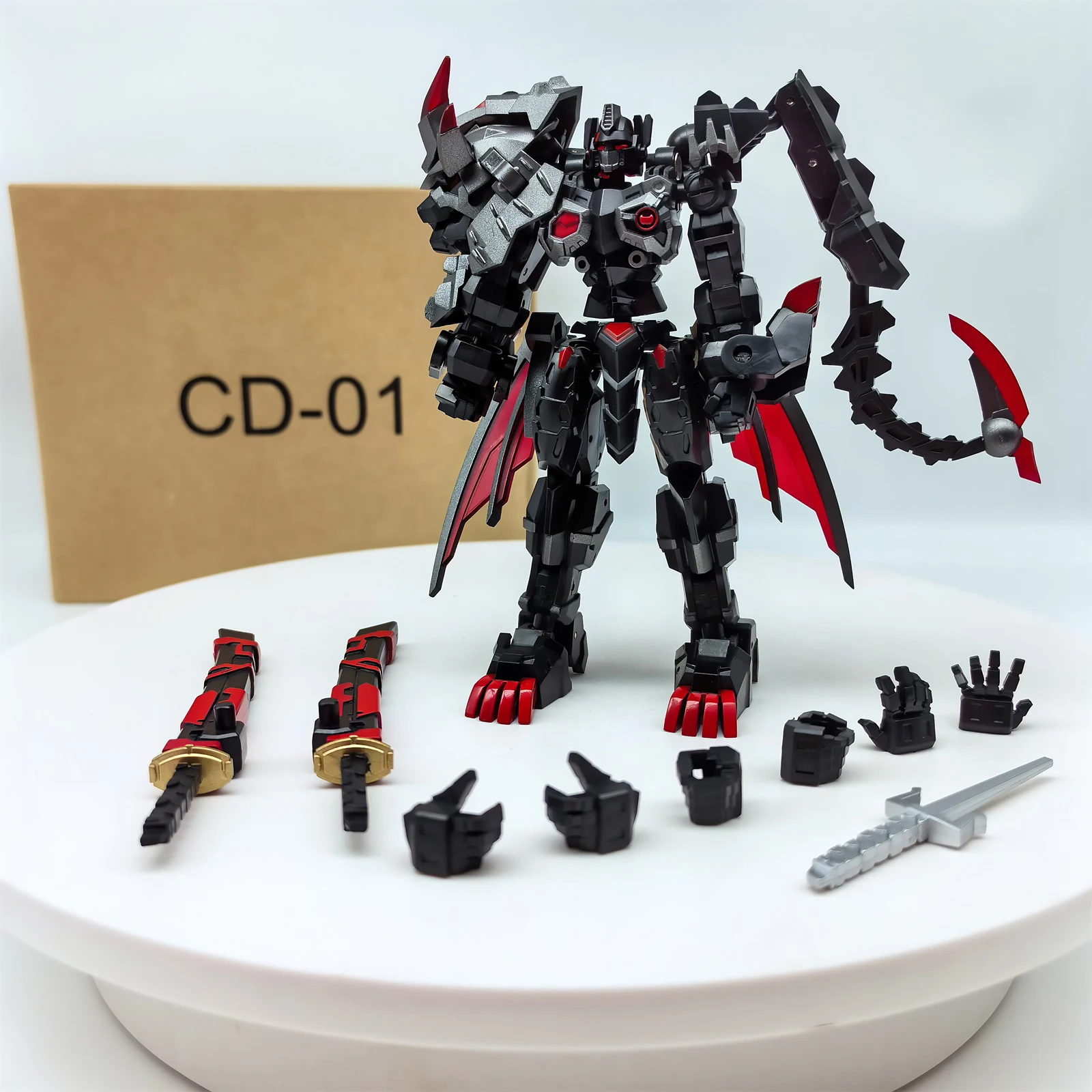 

[IN STOCK] Transformation CD-01 CD01 CD-01B White Black LION FACE OP COMMANDER Lio Convoy Action Figure