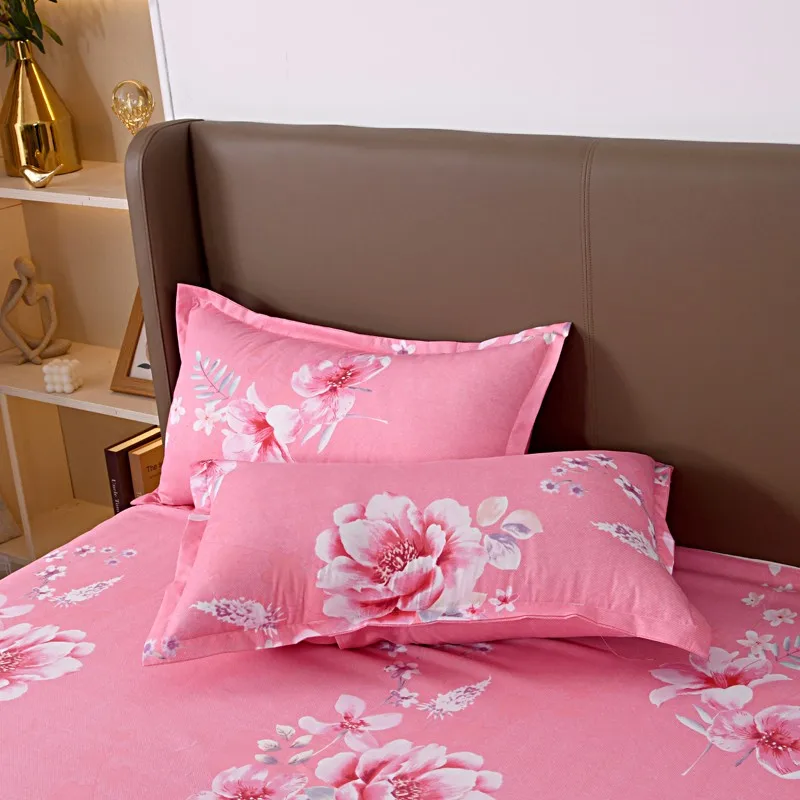 2PC Pillowcase Comfortable Pillow Cover Pillowcase For Bed Single