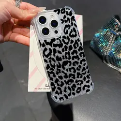 Luxury Black Leopard Print Bling Phone Case for Vivo Y15S 4G (TMWp - 260TSJ55246A1)