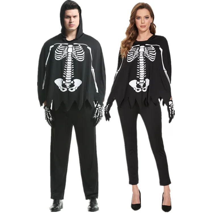 

Halloween Skeleton Zombie Cosplay Costume Adult Party Demon Costume For Couples