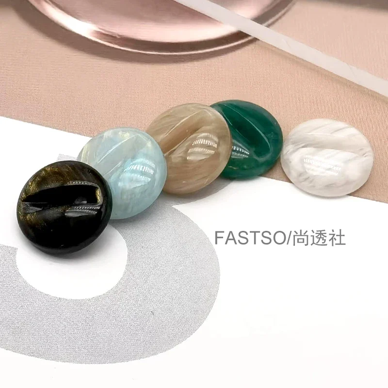 10pcs 11mm 수지 셔츠 단추 의류 바느질 럭셔리 작은 스웨터 카디건 스커트 녹색 파란색 액세서리 2 구멍