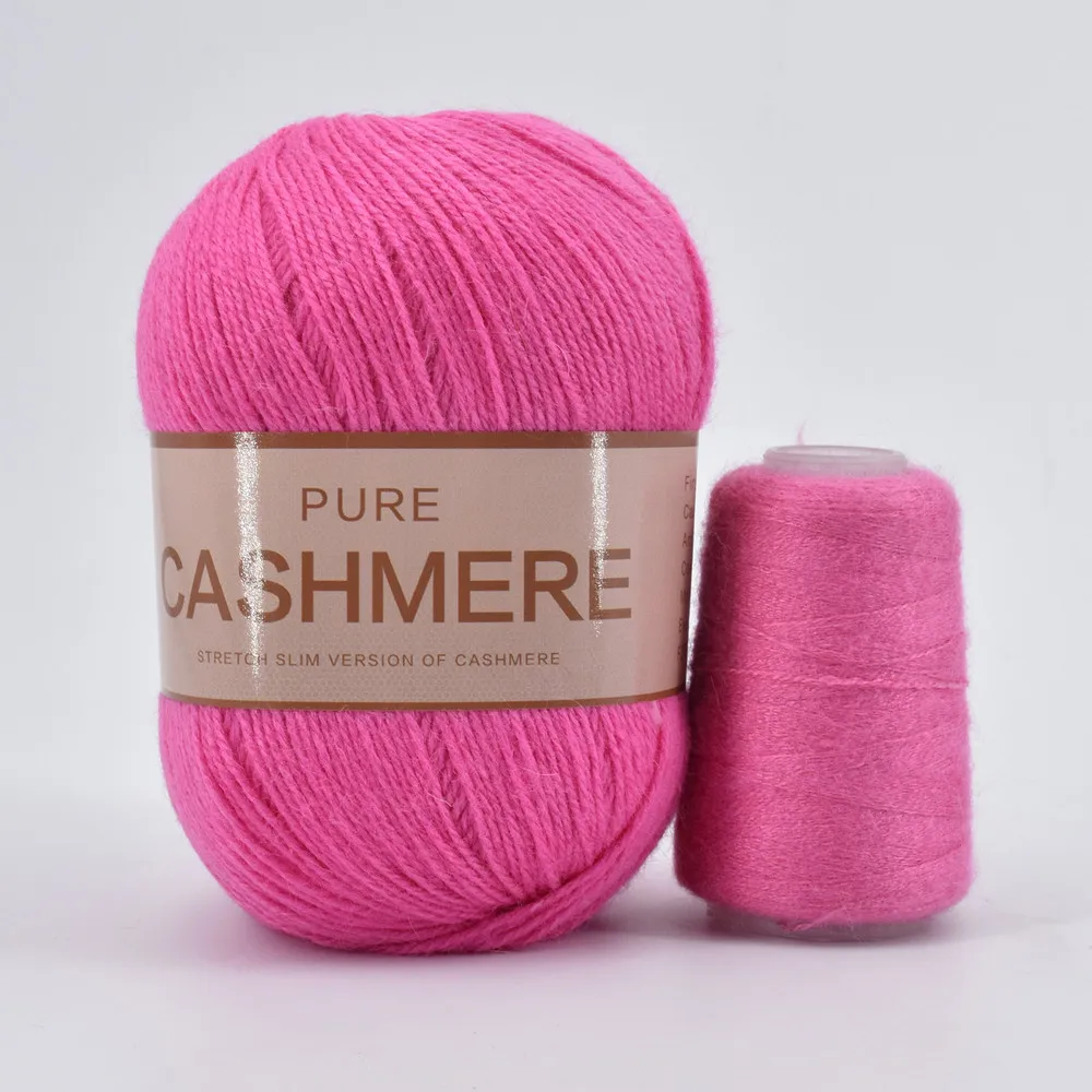 Luxurious Soft 3-Ply Pure Mongolian Cashmere Yarn - 5 Skeins for Crocheting & Knitting