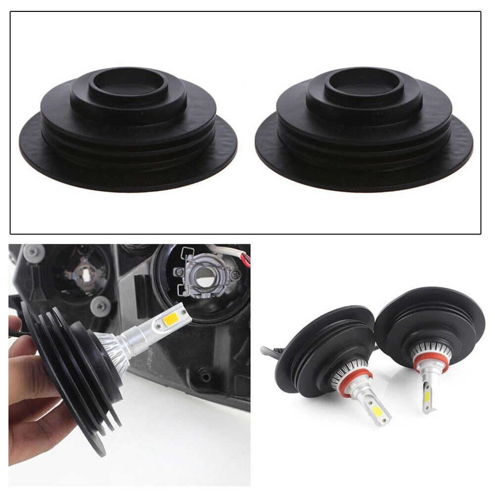 

2pc 3.2cm Headlight Dust Cover Cap For LED HID Xenon Halogen Bulb Accessories Automotive LED HID Xenon Halogen Bulb Rubber Headl