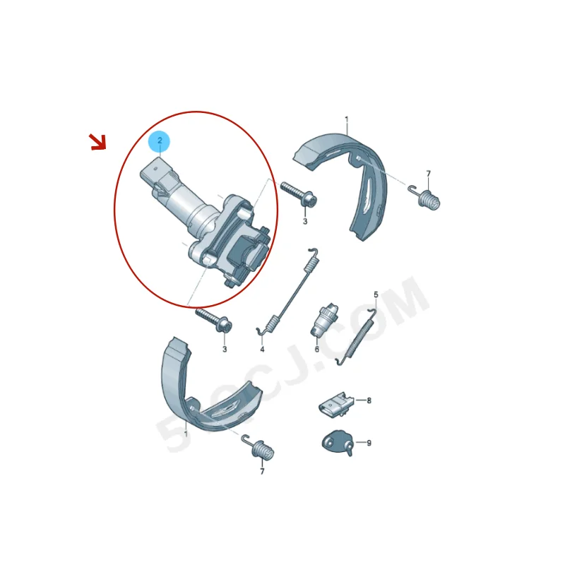 9A790761500 9A790761600 Parking Brake Actuator Rear Left and Right for Porsche 9YA 9Y0907615 9Y0907616 9Y0 907 615 9Y0 907 616