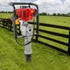 1900W Gasoline Pile Driver 52cc 2 Stroke Engine Post Driver Air Cooling Single-cylinder Petrol Garden Fencing Push Pile Tool 4