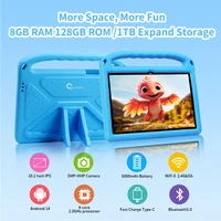 CWOWDEFU C18W Kids Tablet 8GB 128GB A523 Octa Core 10.1 HD+ Display 6000mAh WIFI-5G Android 14 Tablets for Children Girls 2024 2