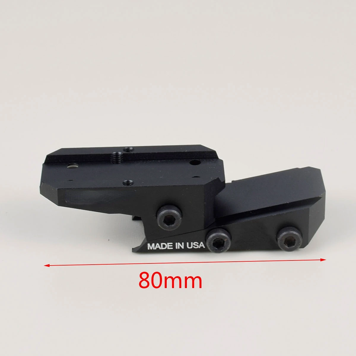 Picatinny Riser Mount Scope Mount Adapter Scope Riser Mount Tactical CNC Adjustable Height Slide Red Dot Riser Mount Raise Sight Adapter For t01 t02 Holosun