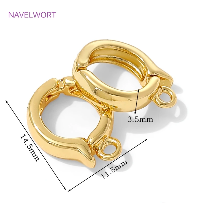 18K vergoldete Halskettenverstärker-Bügelverschlüsse mit Scharnier, Bailes für Schmuck, Messing-Anhänger-Bügelverbinder, DIY-Schmuckherstellungszubehör – Detail 39