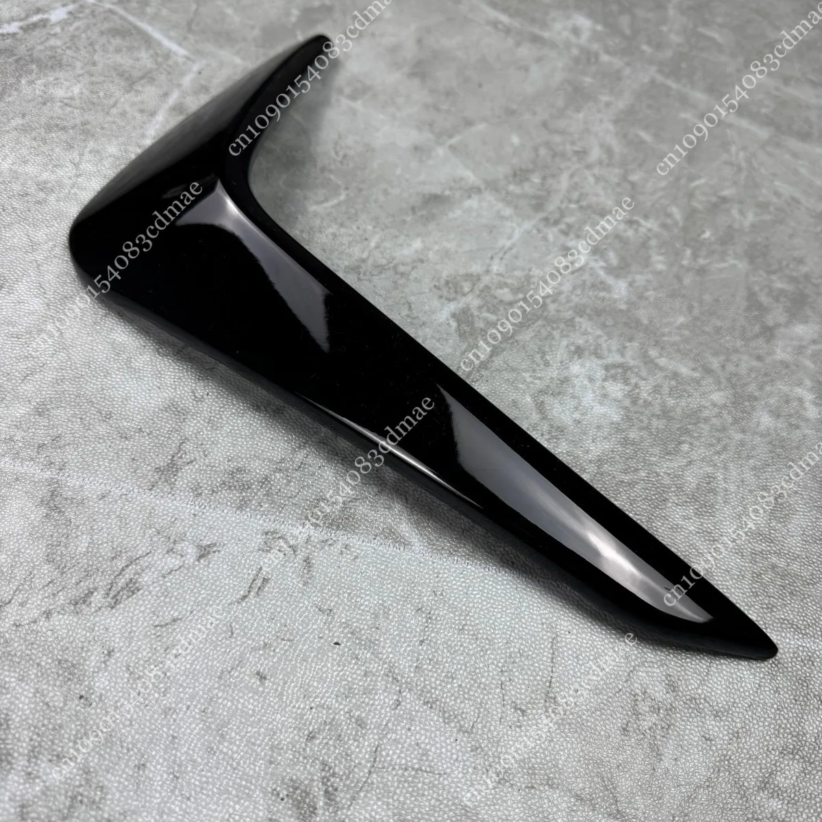 For Volkswagen VW Polo MK6 Hatch/Virtus-Front Bumper Side Fog Light Splitter Trim Glossy Black Wind Knife Custom Kit car accessories car bumper guards