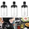 Seasoning Jars Oil Brush Honey Container Food Storage  Glass  Tank Kitchen Spice Kit Bottles Pepper Spoon 6