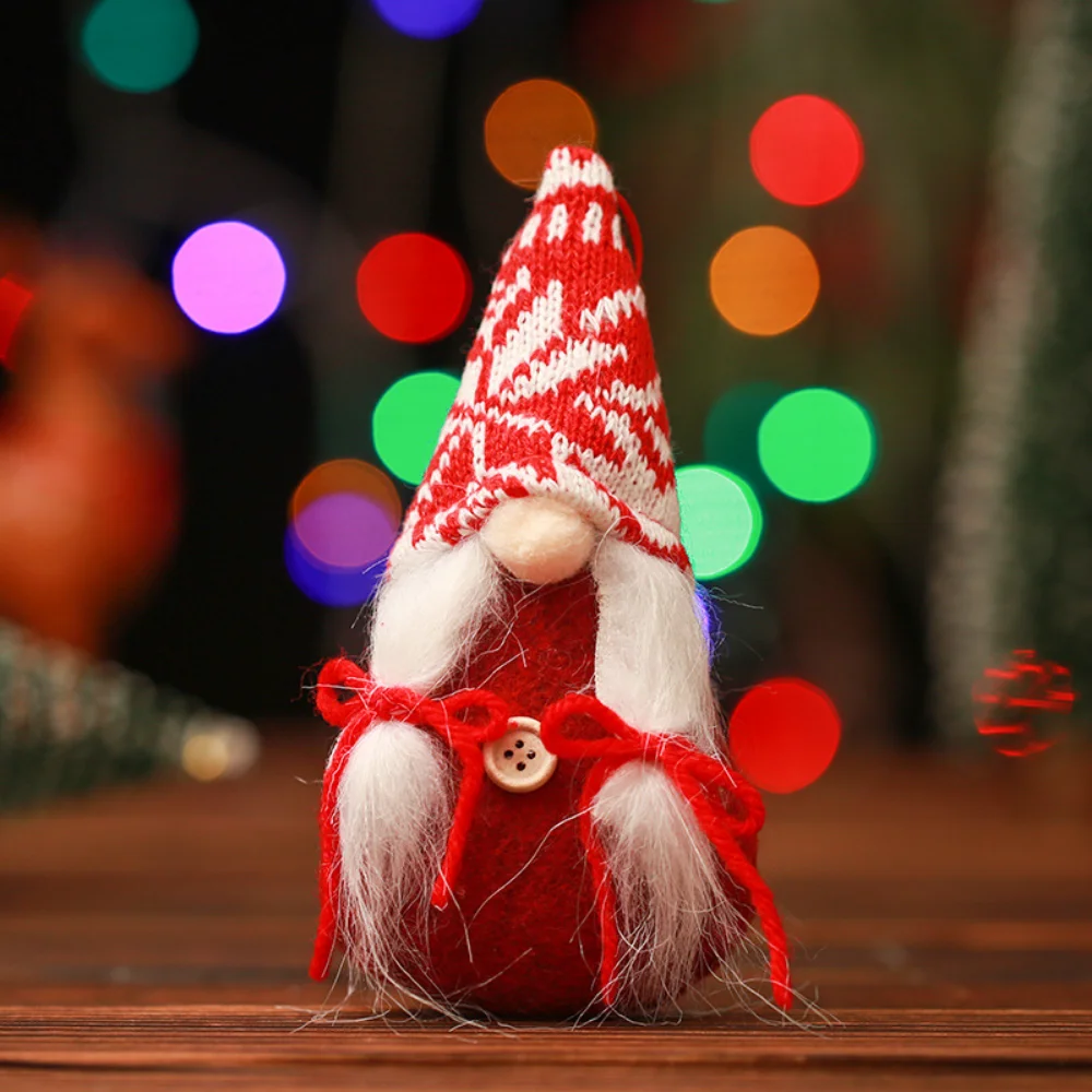 Christmas decorations christmas deco xmas mini gnome faceless girl forest doll pendant merry christmas natal noel tree decor navidad