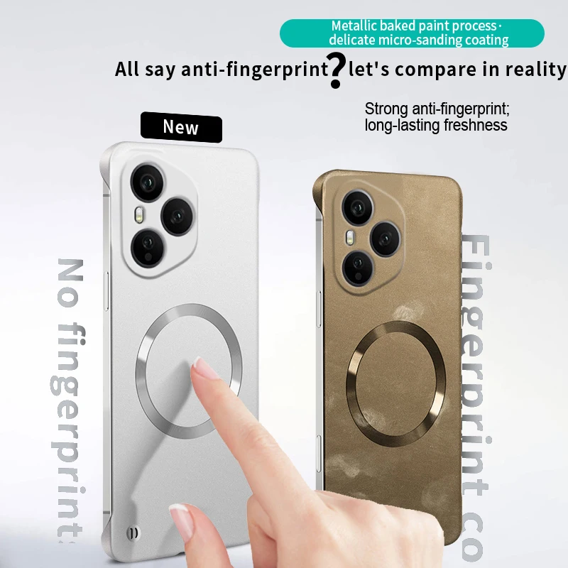 Ultra Thin Metallic Magnetic Magsafe Case - Frameless Cooling Hard Cover