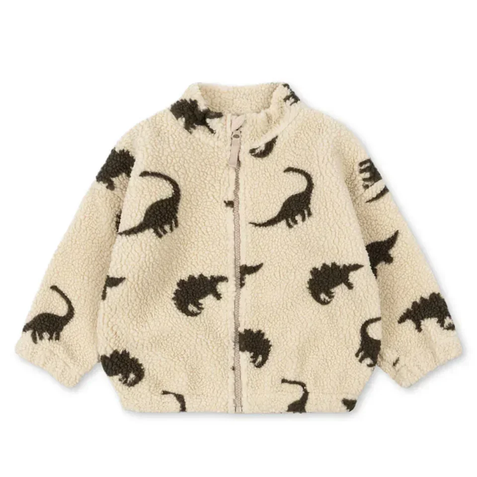 KS Winter Baby Girls Boys Lambswool Cherry Jackets Kids Clothes Sequin Cartoon Panda Outerwear for Boys Children's Coats 1-9Yrs 6