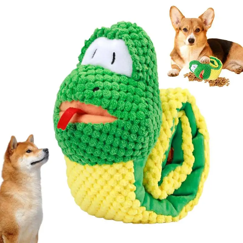 

Snake Dog Toy Dog Snuffle Snake Mat Dog Bite Toy Plush Snake Puppy Teeth Cleaning Pet Slow Feeding Mat Dog Chew Toy Pet Supplies
