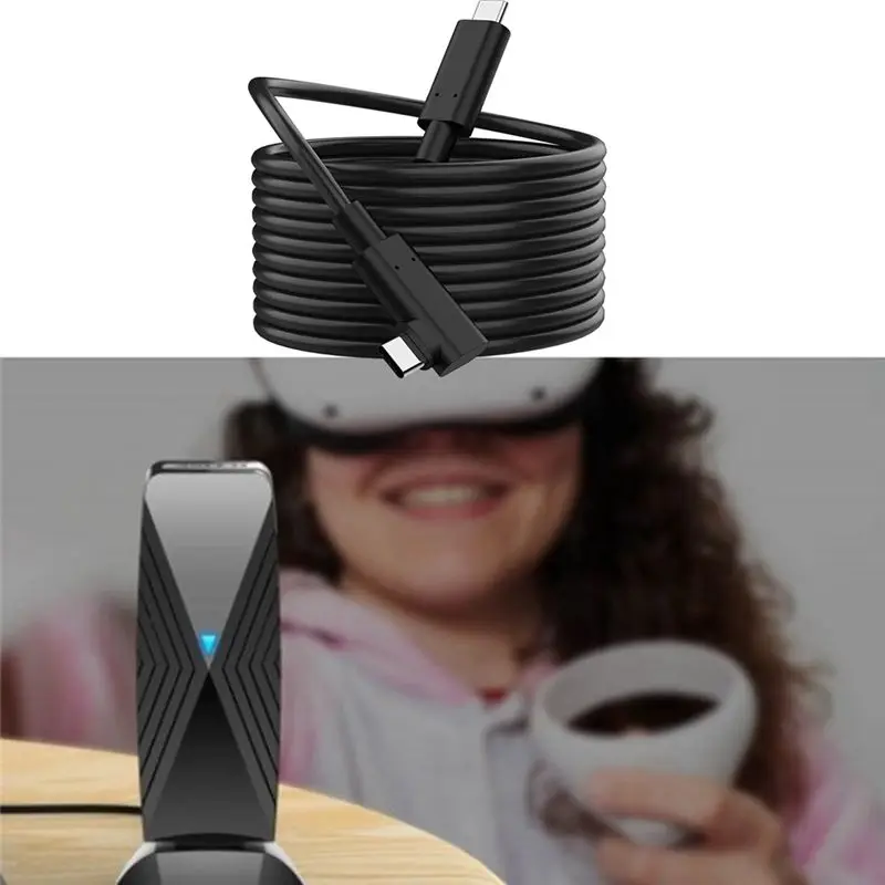 메타 3.0 링크 케이블 스팀 VR 고속 안정적인 데이터 전송으로 화면 연결이 가능하며 사용하기 쉬운 B형 케이블