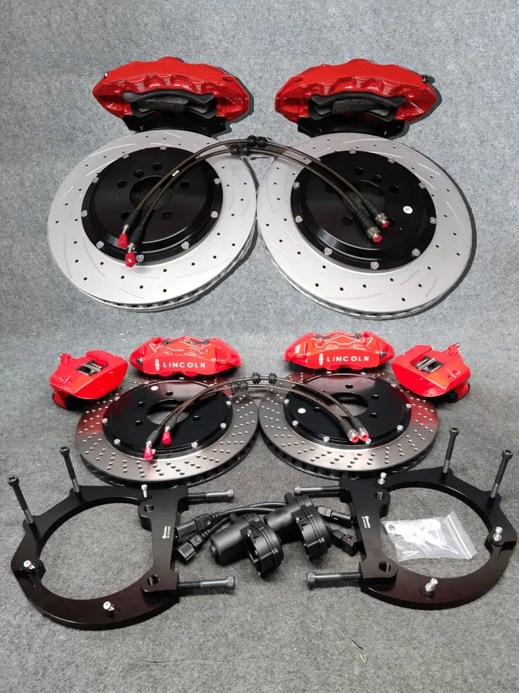 

Modified Front Rear GT6 GT4 Brake Kits Electric Handbrake Double Caliper with 380*28mm Disc for Toyota LC200 LC300