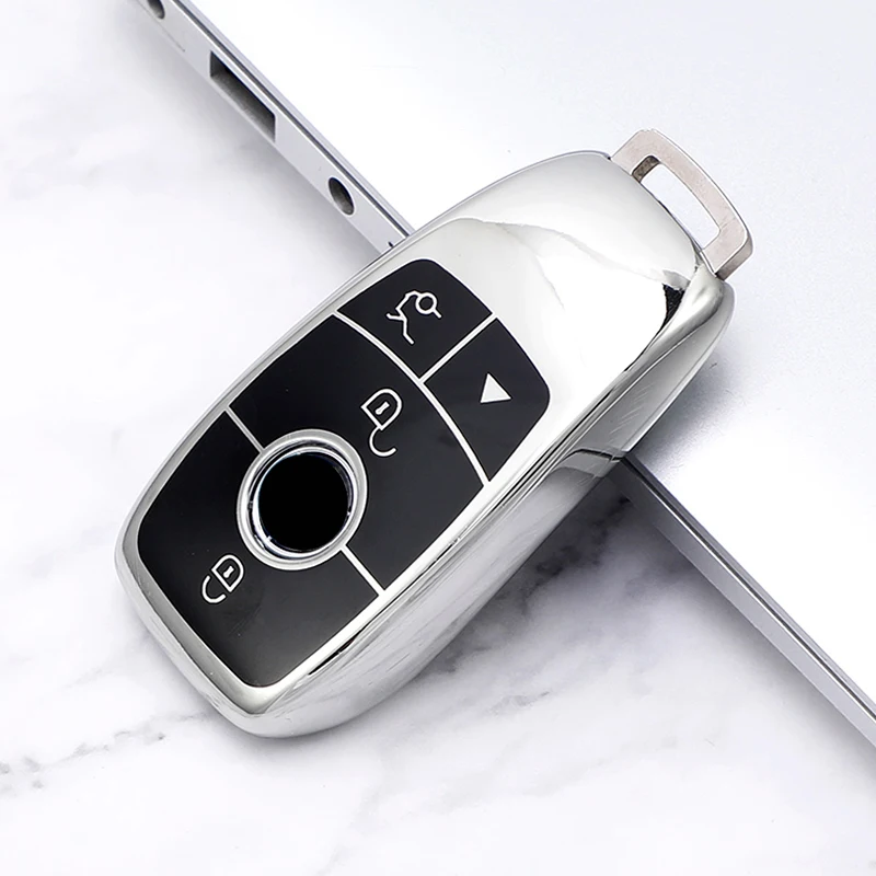 OFF WE GO Funda Para Llave Coche Con Mercedes Benz Carcasa Para Mando Con Llaveros Compatible