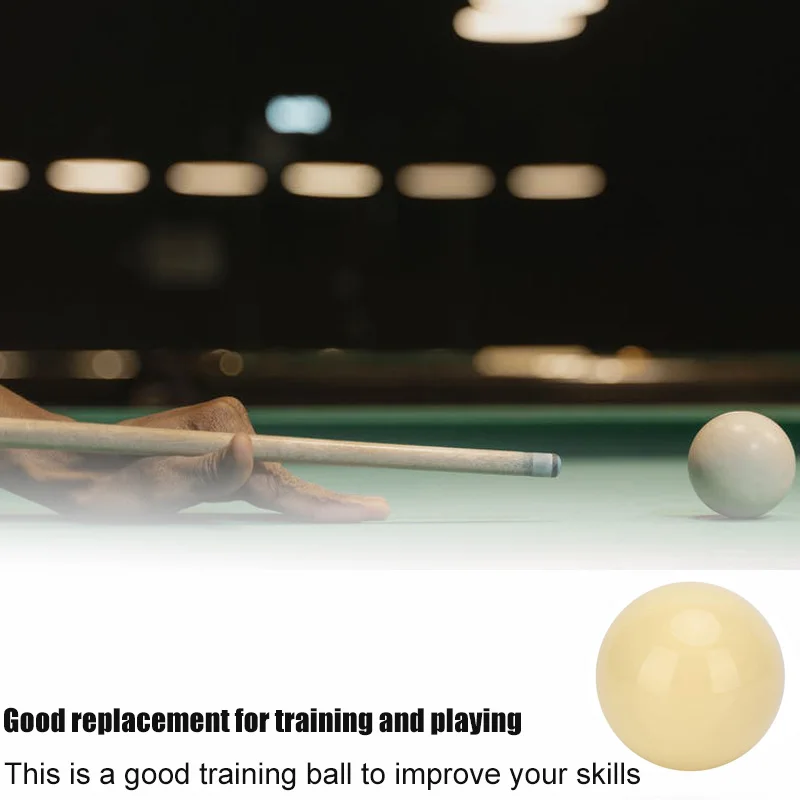 1pc Billiard Cue Ball 52.5/57.2 Mm Resin Training Ball