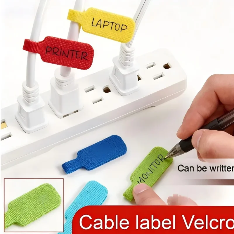 케이블 마킹, 정리 및 식별을 위한 20/30/50 컬러 케이블 타이, 내구성이 뛰어..