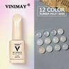 VINIMAY Rubber Milky Base Gel Nail Polish Fluorescence Nail UV Glitter Gel Varnish Soak Off Gelpolish Gel Nail Art Lacque Primer 1