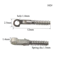 100pcs 1.4mm Thick Spring Insert for Repairing Broken Eyeglass Flex Temples Broken Spring Replacement Part 102# 2