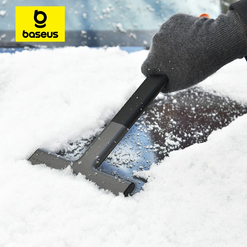 Baseus Ice Scraper Snow Removal Car Windshield Window Snow Cleaning Scraping Tool TPU Auto Ice Breaker Shovel windshield shovel