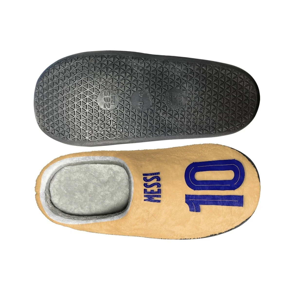 Winter Women Cotton Slippers Messi Household Indoor Warm Footwear  Print On Demand Non-Slip Home Couple Flats Slippers Zapatos