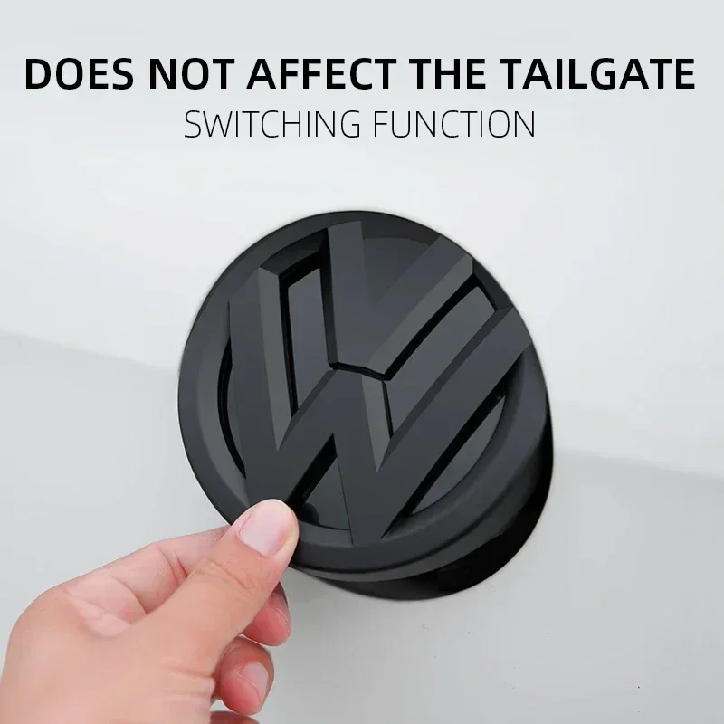 폭스바겐 VW 신형 2개 자동차 전면 그릴 배지 교체 엠블럼 자동차 로고 스티커 폭스바겐 VW 골프 5 MK5 GTI 129mm X 1용