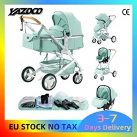 Poussette multifonction 3 en 1 pour bébé avec poussette compacte pliable légère, siège auto et nacelle de couchage 1