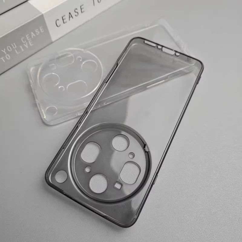 Clear TPU Soft Minimalist Dustproof Protective Phone Back Cover - Simple Shell