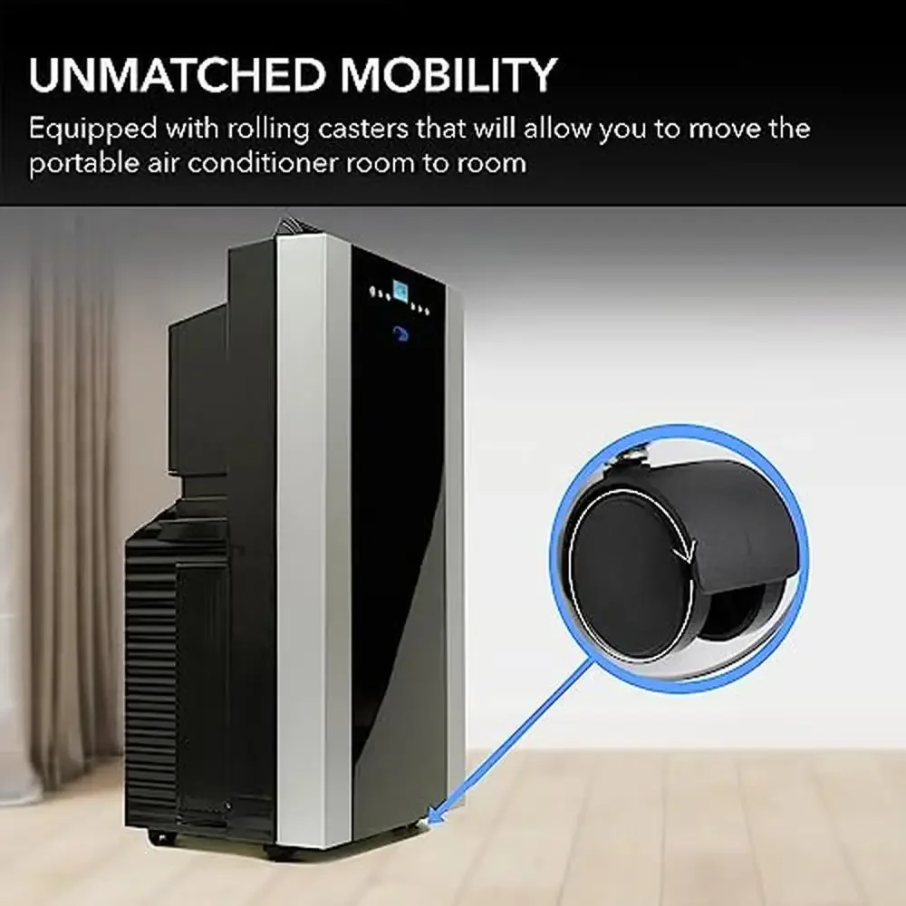 Portable Air Conditioner 14,000 BTU Dehumidifier Cooling Fan 500 Sq Ft Rooms AC Unit Window Kit ARC-14S Dual Hose Award-Winning 5