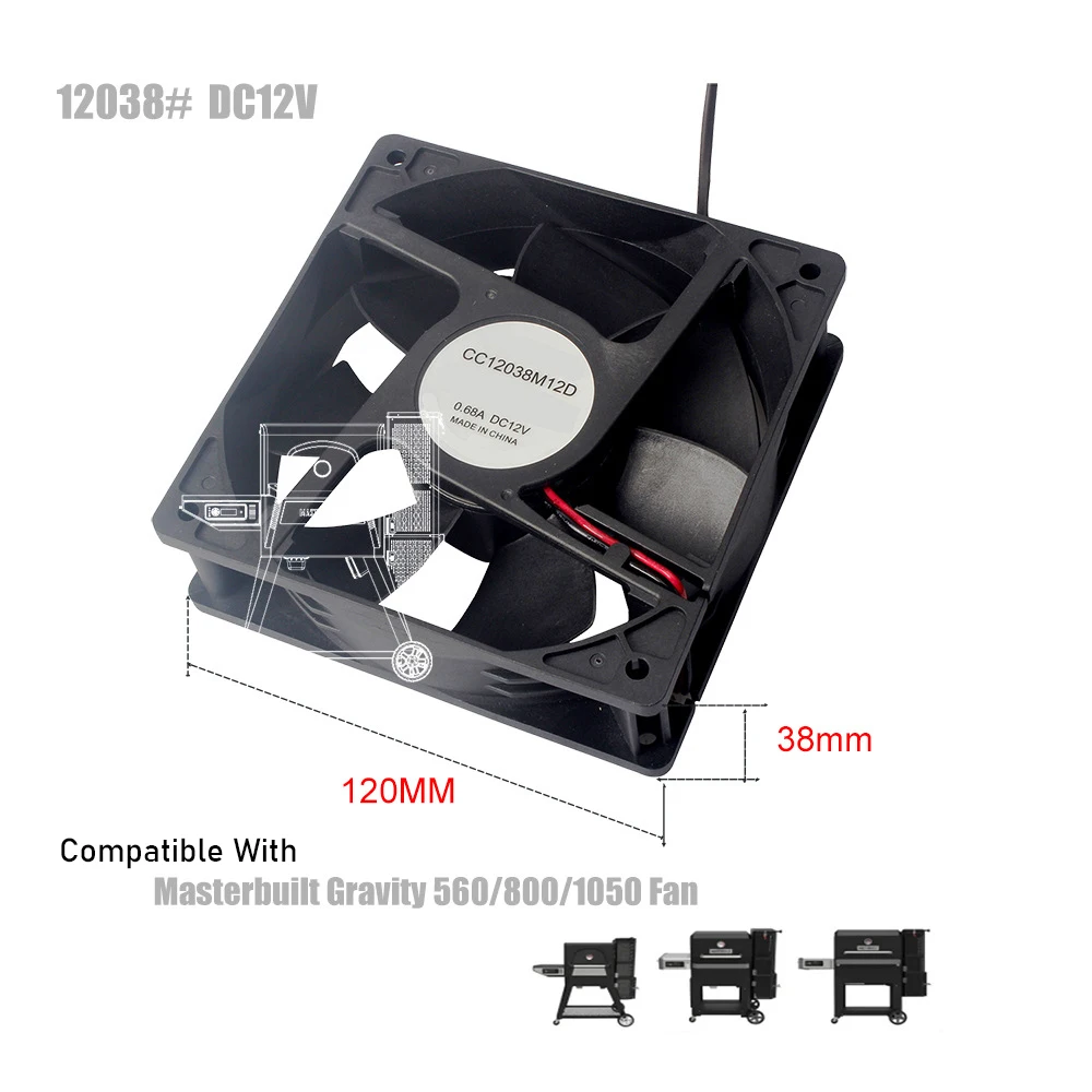 9904190024 Temperature Probe Kit for Masterbuilt Gravity Series 560, 800, 1050 XL Series Digital Charcoal Smoker Grills