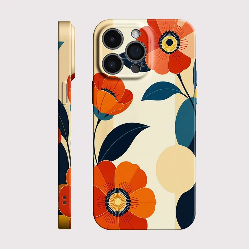 Elegant Floral Shockproof Hard Case - Premium Bumper Back Phone Cover