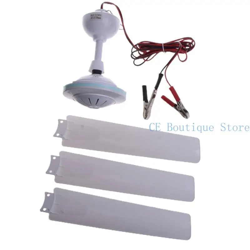 Portable Outdoor Ceiling Fan for Camping and Gazebo - Battery Powered