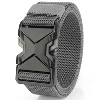 The New Men's 125cm Buckle Belt Nylon Braided Lightweight Breathable Daily Commuter Men's Belt 6
