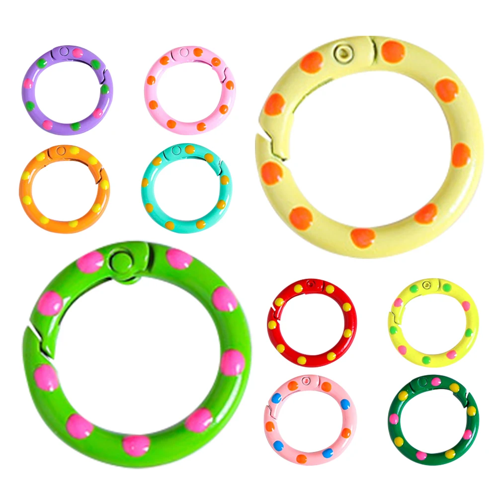 10pcs Colored Book Binder Rings For Loose Leaf Binding Metal Rings Reusable Binder Book Metal Binding
