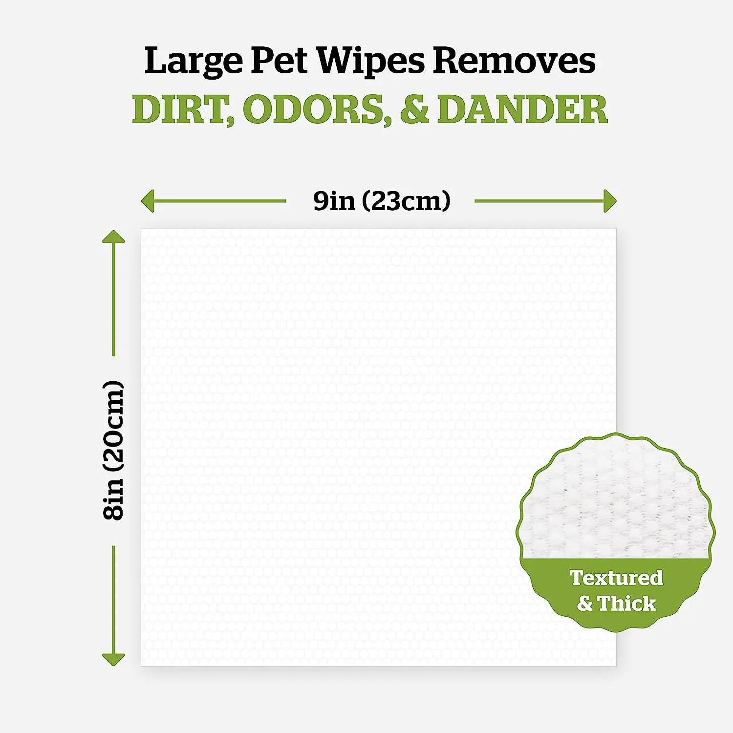 80pcs Super Large Pet Wipes Wipes for Cats and Dogs Tear Stain Cleaning Body Parts Wash Free Deodorizing Cleaning